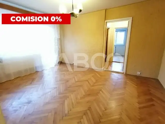 Apartament spatios cu 2 camere etaj 3 balcon zona Rahovei Sibiu