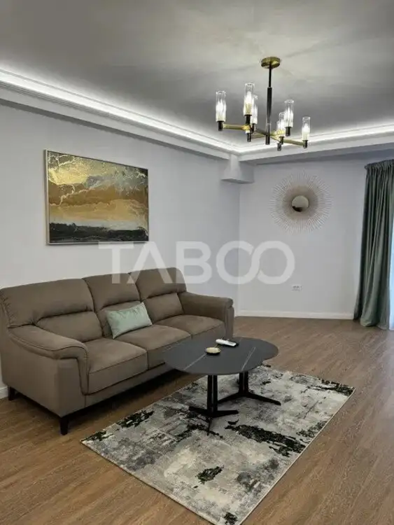 Apartament mobilat utilat 2 camere si terasa 25 mp si loc parcare