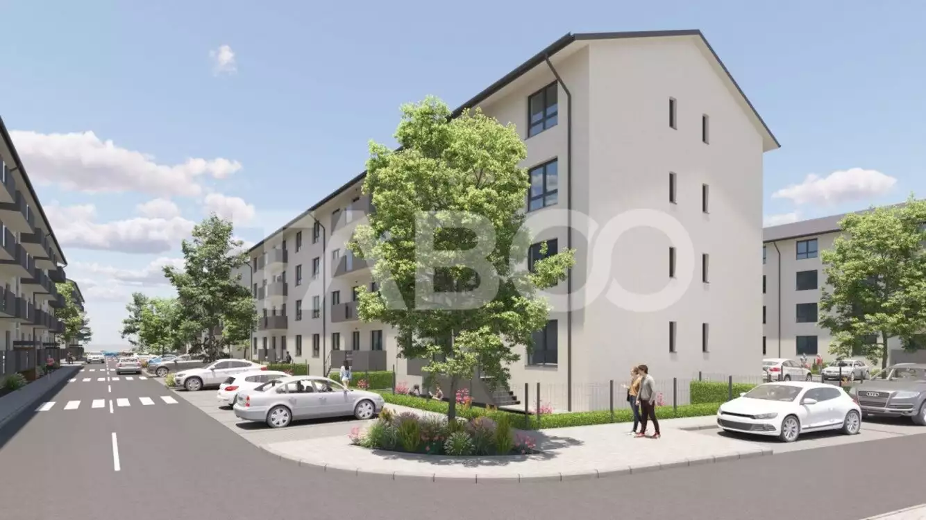 0% Comision Apartament in SIBIU cu 3 camere balcon si loc de parcare