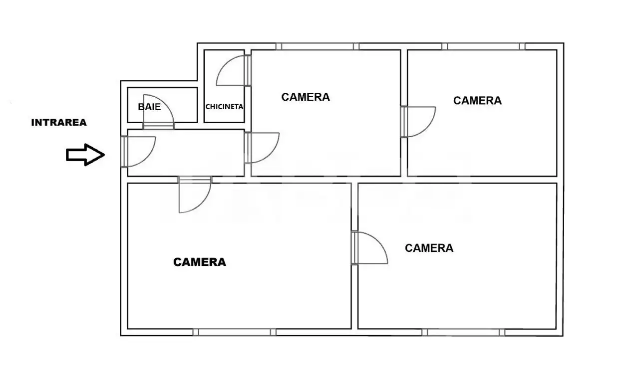 Spatiu de birouri de inchiriat zona centrala Sibiu 4 camere 100 mpu