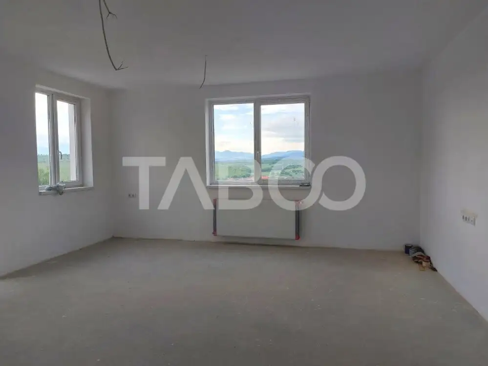 Apartament spatios bloc nou 3 camere  96 mp zona linistita in Cisnadie