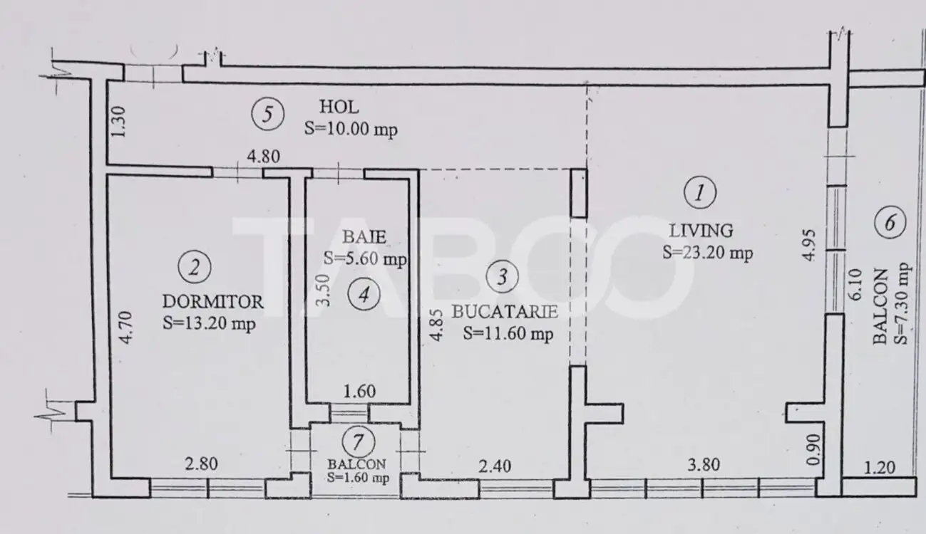 Apartament decomandat 2 camere 64 mpu etaj 1 loc de parcare Selimbar