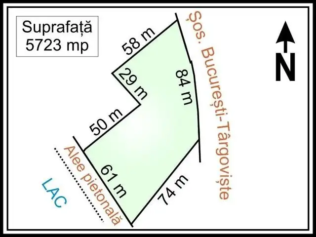 Imagine principală pentru Straulesti - Doi Cocosi Stradal, teren intravilan, suprafata 5.686 mp