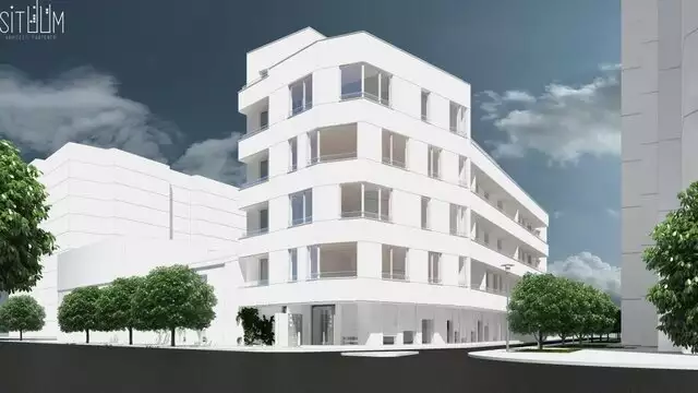 Proiect bloc apartamente + birouri (finalizat 70% structura)