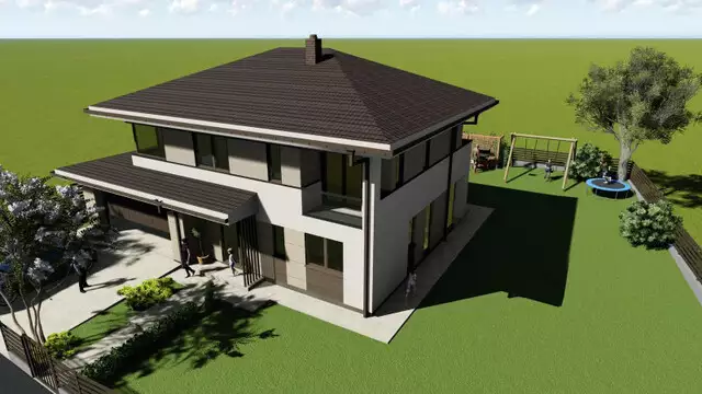 Proiect deosebit - casa individuala, 6 camere, teren 700 mp, garaj 2 locuri 