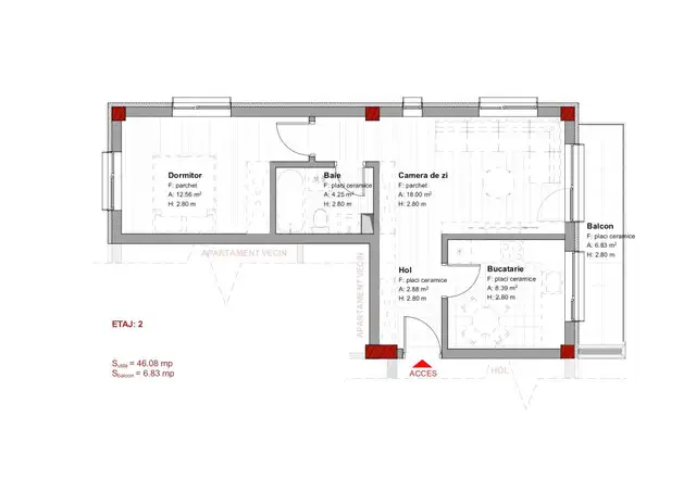 Proiect nou! Apartament 2 camere | Marasti | Zona strazii Dambovitei!
