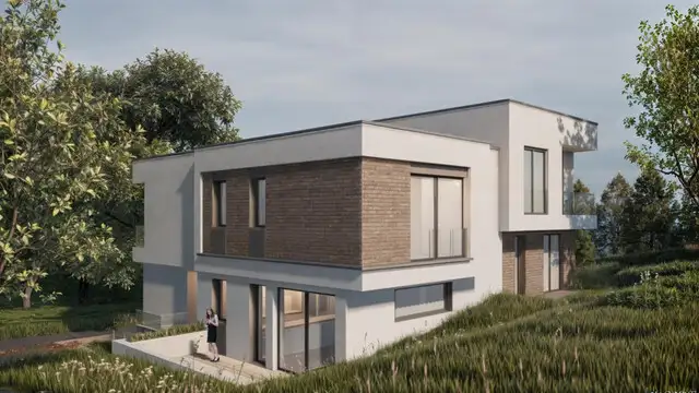 Proiect nou! Casa Nzeb tip duplex 153mp util | 406 mp teren | Borhanci