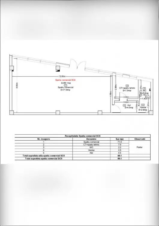 Spatiu comercial cu preluare chiriasi | Zona strazii Corneliu Coposu